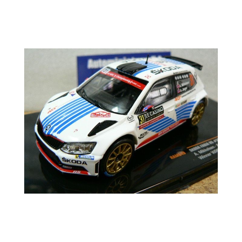 2016 Skoda Fabia R5 n°31 Mikkelsen - Jaeger Monte Carlo RAM649 Ixo Models