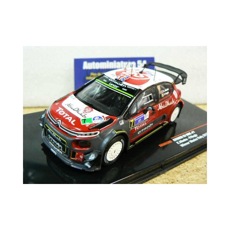 2017 Citroen C3 WRC n°7 Meeke - Nagle Winner Mexico RAM638B Ixo Model