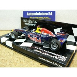 2011 Red Bull Renault RB7 n°1 S. Vettel 1st Winner Malaysia World Champion 410110101 Minichamps