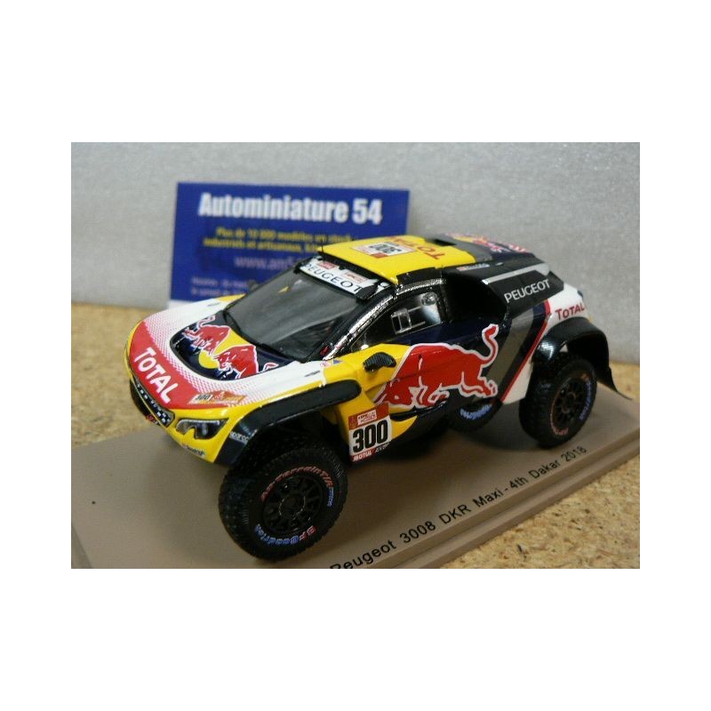 2018 Peugeot 3008 DKR Maxi Peterhansel - Cottret n°300 4th  Dakar Rally S5620 Spark Model