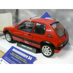 Diecast model cars Peugeot 205 GTI 1/18 Solido 1.9 Rouge