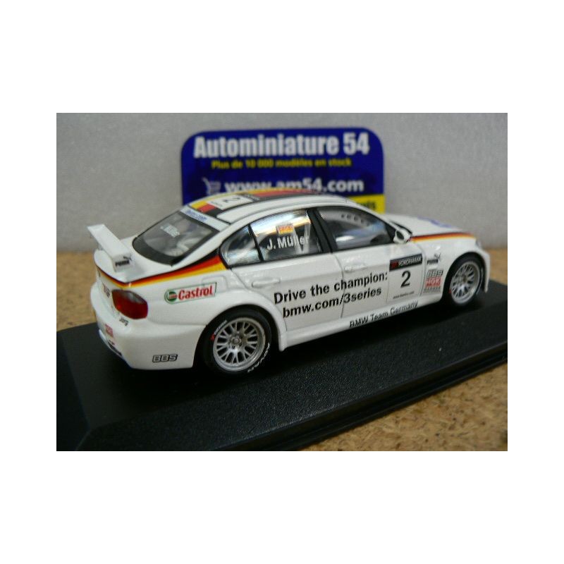 MODELLINO BMW 320 SI J. MUELLER WINNER RACE 2 BRNO WTCC 2007 IN METALLO  MINICHAMPS