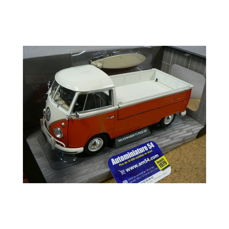 Volkswagen Combi T1 Type1 pick up Orange + Surf S1806701 Solido