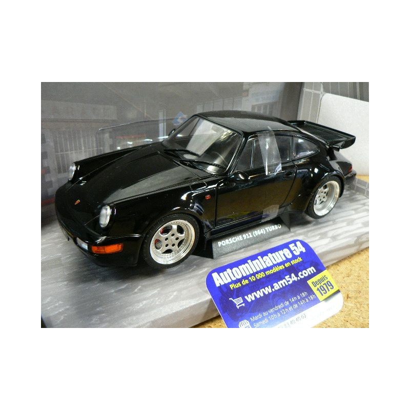 Porsche 911- 964 3.6 Turbo Black " Bad Boys" 1990 S1803404 Solido