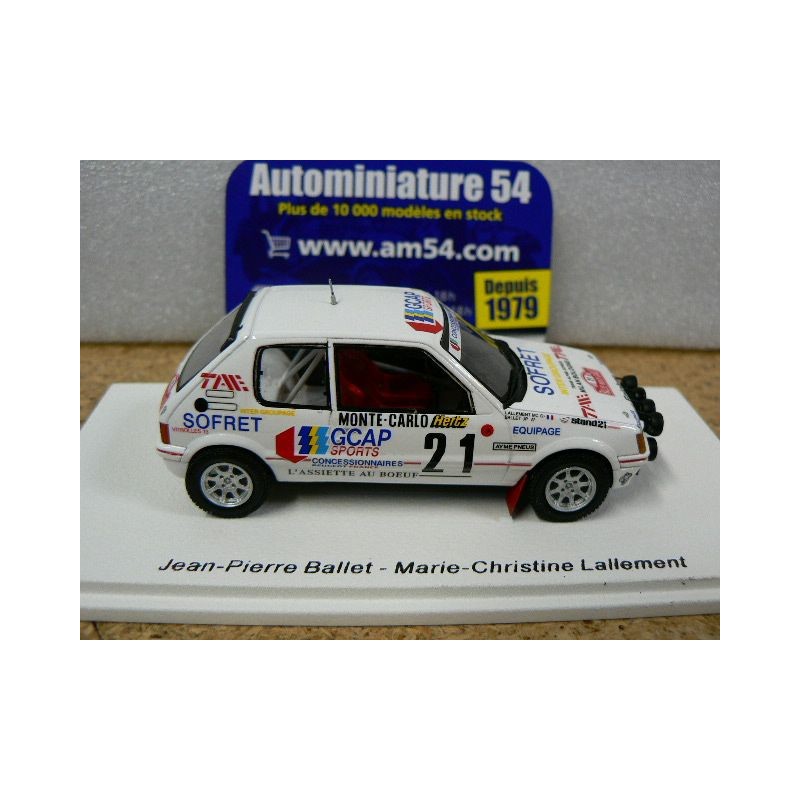 Voiture miniature 1/43 - PEUGEOT 205 T 16 - DAKAR 1988