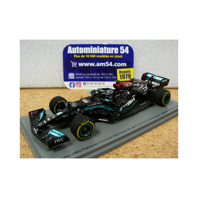 2021 Mercedes AMG Petronas  F1 W12 n°44 L Hamilton 100th Pole Position 1st winner Spanish GP S7675 Spark Model