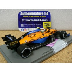 2021 McLaren MCL35M n°4 Lando Noris 2nd Italian GP S7690Spark Model