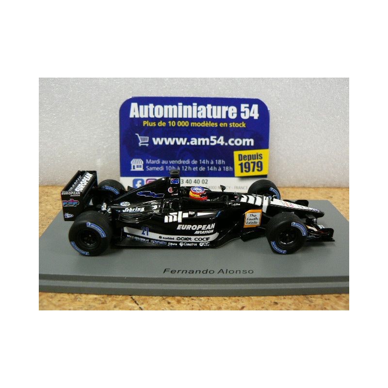 2001 European Minardi PS01 n°21 Fernando Alonso Australian GP S4850 Spark  Model