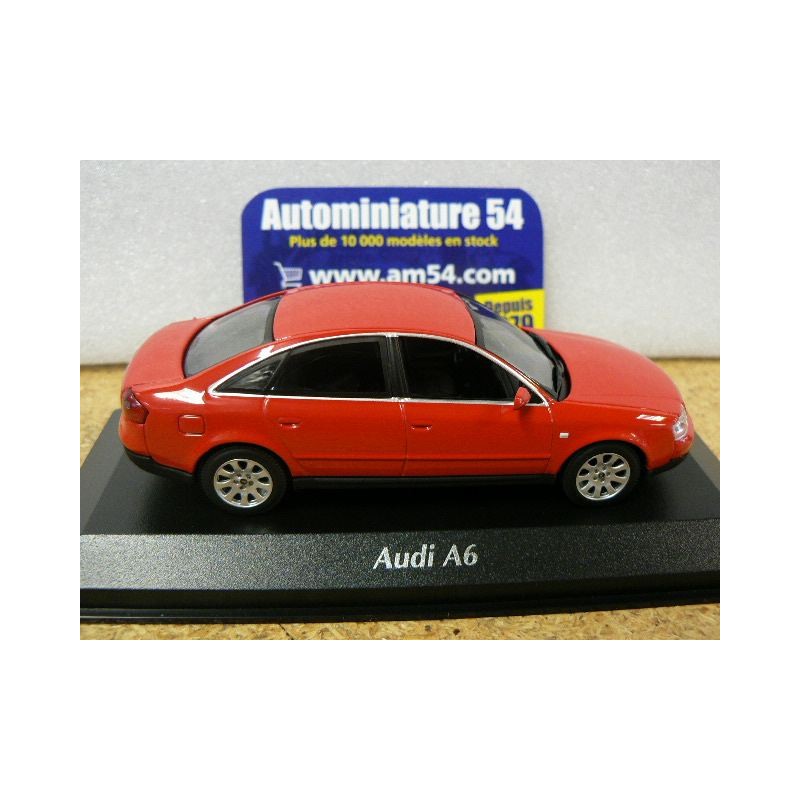 Voiture Maxichamps Voiture Miniature de Collection 1-43 - AUDI A6 - 1997 -  Red - 940017100