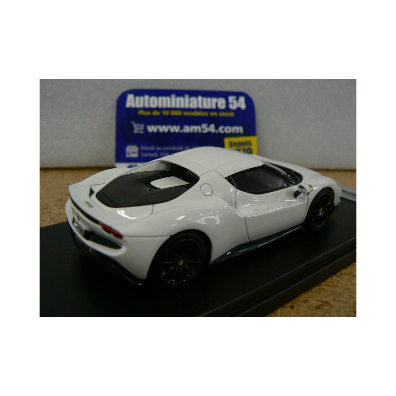 FERRARI 296 GTB blanche, voiture miniature 1/43e LOOKSMART LS533D