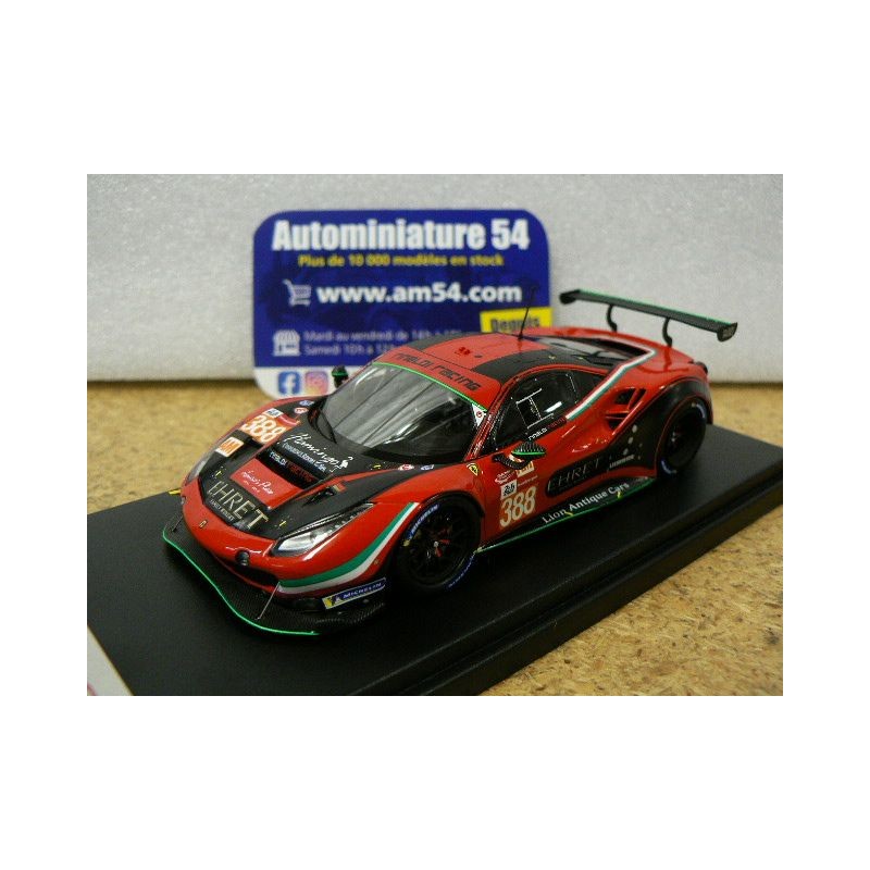 2021 Ferrari 488 GTE Evo Rinaldi Racing n°388 Ehret - Hook - Bleekmolen LMGTE Am class Le Mans LSLM133 Look Smart