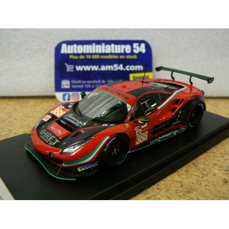 2021 Ferrari 488 GTE Evo Rinaldi Racing n°388 Ehret - Hook - Bleekmolen LMGTE Am class Le Mans LSLM133 Look Smart