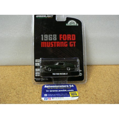 Ford Mustang GT 1968 Dark Green "Exclusive" 44723 Greenlight 1.64ième