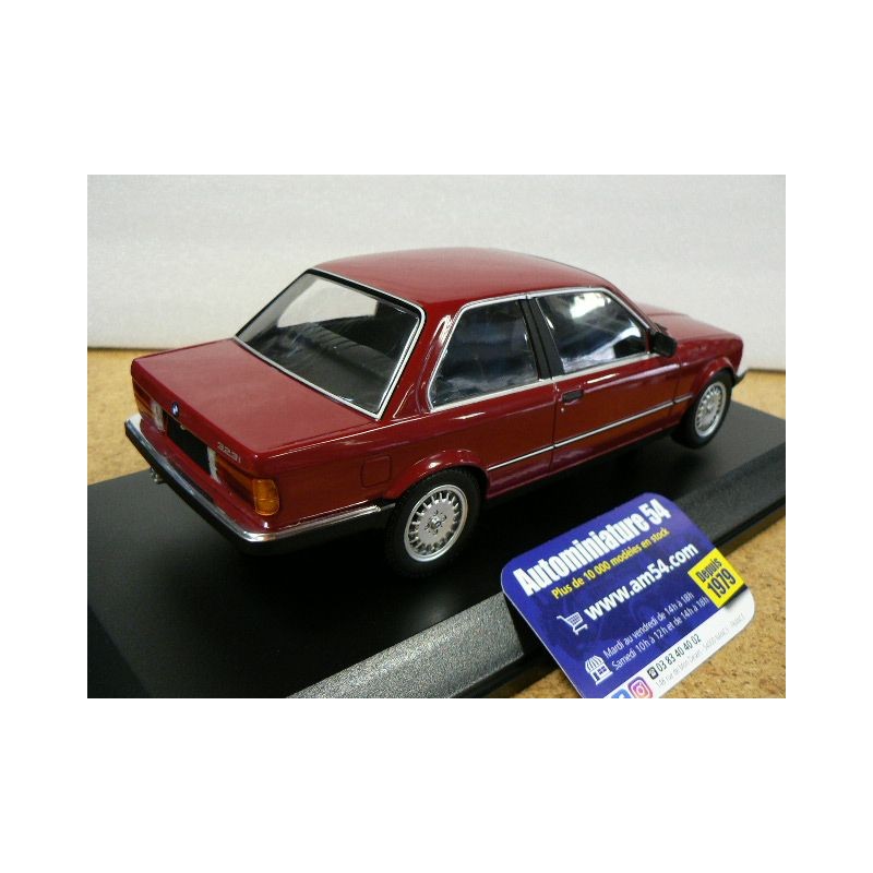 Minichamps 155026008 1:18 BMW 323I (E30) -1982-Red (Carmine) Collectible  Miniature Car, Red