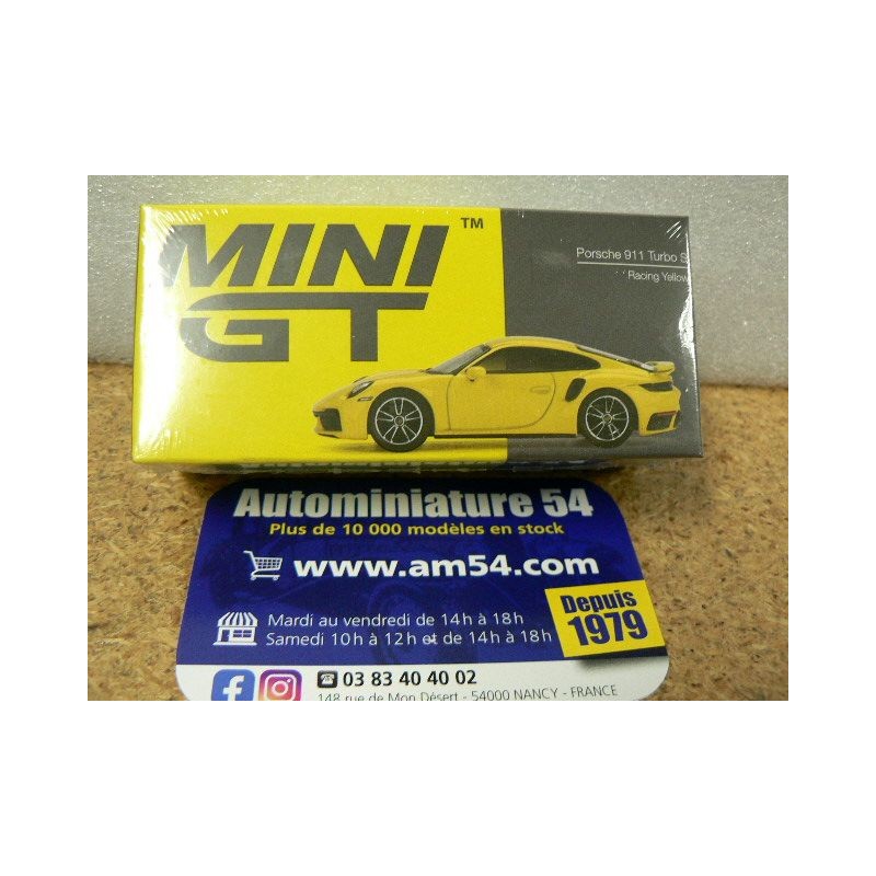 Porsche 911 - 992 Turbo S Racing Yellow MGT00497 True Scale Models Mini GT