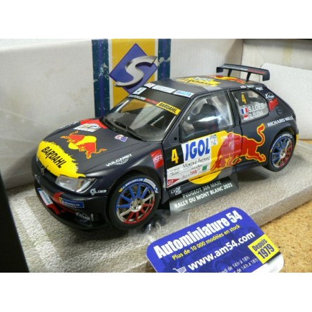 2021 Peugeot 306 Maxi n°4 Loeb - Elena Mont Blanc Rallye S1808301 Solido