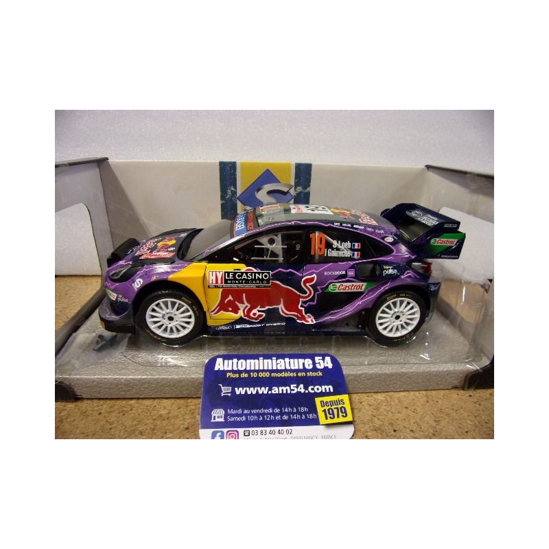 2022 Ford Puma Rally 1 n°19 Loeb - Galmiche 1st Winner Monte Carlo S1809502  Solido