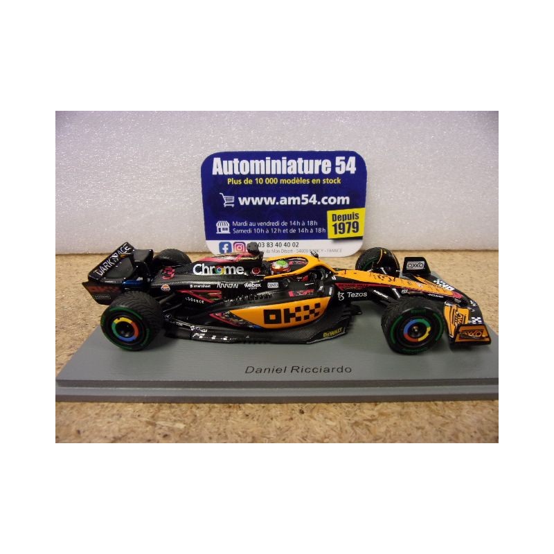 2022 McLaren MCL36 n°3 Daniel Ricciardo 5th Singapore GP S8559 Spark Model