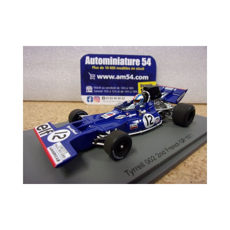 スパーク】 1/43 Tyrrell 002 No.12 2nd French GP 1971 Fran?ois