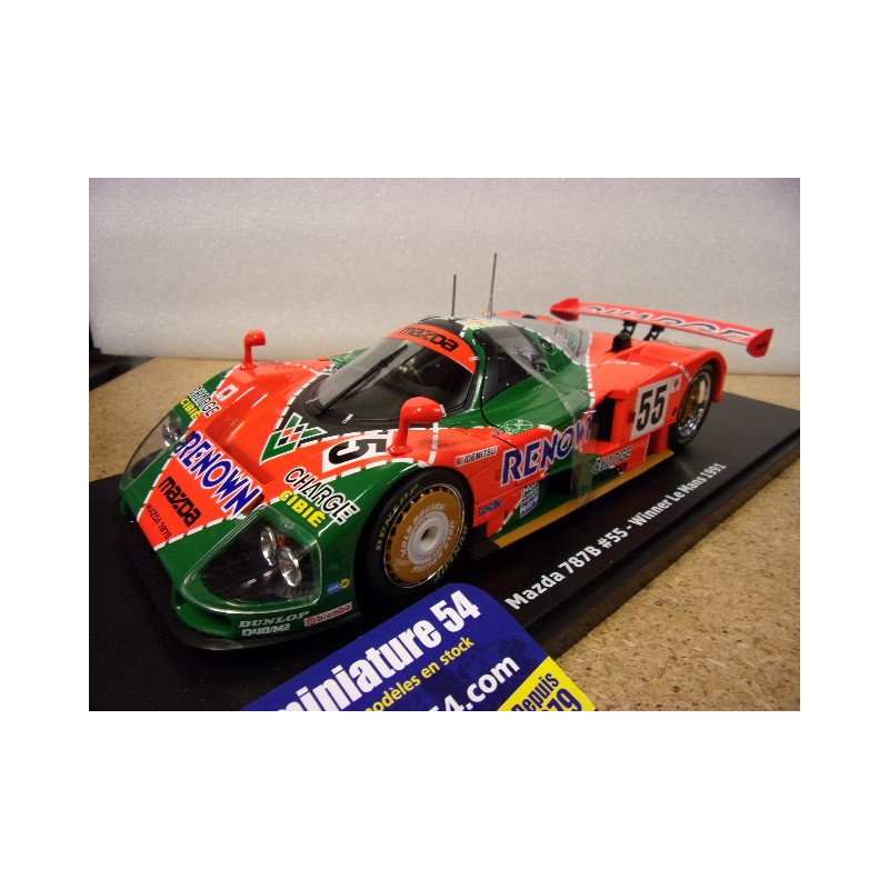 1991 Mazda 787B n°55 Weidler - Herbert - Gachot 1st winner Le Mans KKDC180863 KK Scale Models