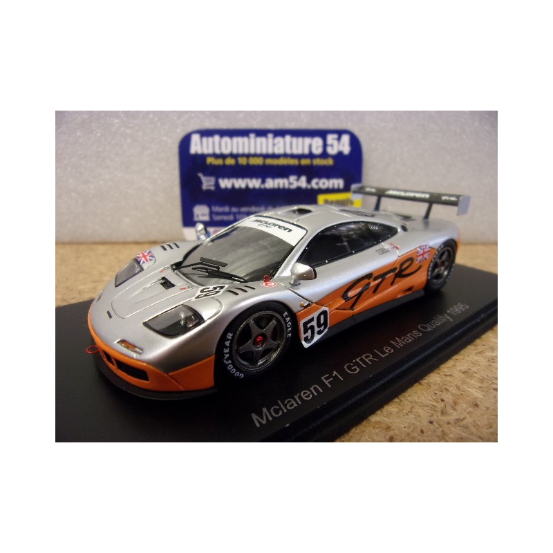 1995 McLaren F1 GTR n°59 Dalmas - Raphanel Qualify Le Mans S5060 Spark Model