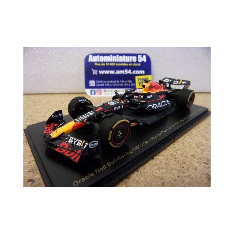 2023 Red Bull Honda RB19 n°1 Max Verstappen 1st Winner Canadian GP 100th RB Victory S8596 Spark Model