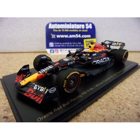 2023 Red Bull Honda RB19 n°1 Max Verstappen 1st Winner Canadian GP 100th RB Victory S8596 Spark Model