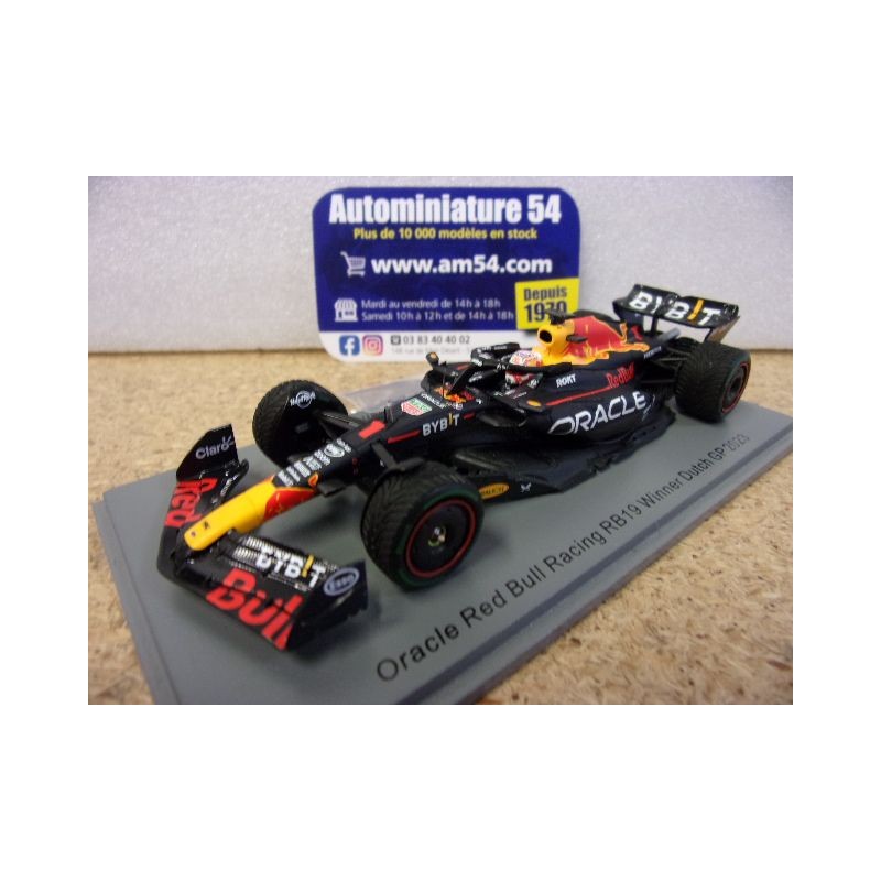 2023 Red Bull Honda RB19 n°1 Max Verstappen 1st Winner Dutch GP S8923 Spark Model