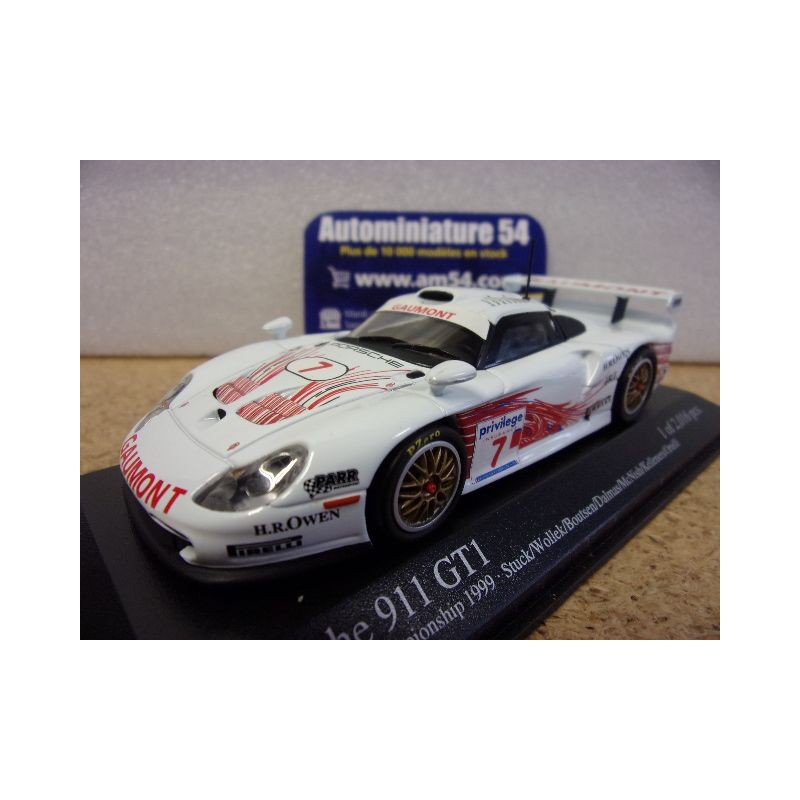 1999 Porsche 911 GT1 British GT n°7 Stuck - Wollek - Boutsen - Dalmas - McNish - Kelleners - Ortelli 400996607 Minichamps