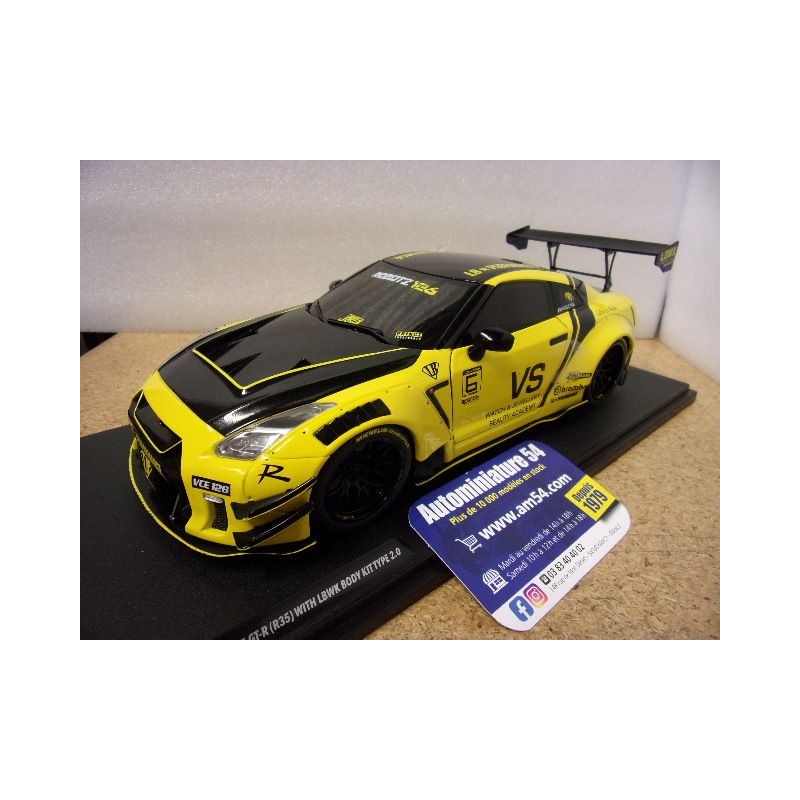 Nissan GT R35 Liberty Walk Body Kit Type 2 Yellow 2022 S1805809 Solido