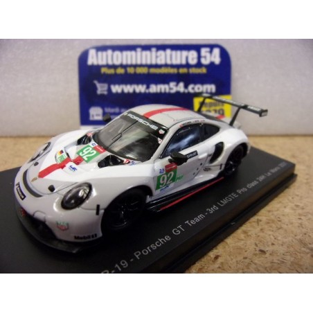 2021 Porsche Team 911 RSR-19 n°92 3rd LMGTE pro Le Mans Y272 Spark Model Sparky