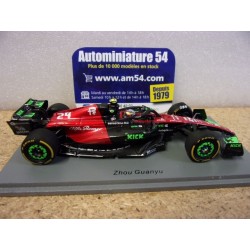 2023 Alfa Roméo Team Kick C43 n°24 Zhou Guayu Belgian GP S8922 Spark Model