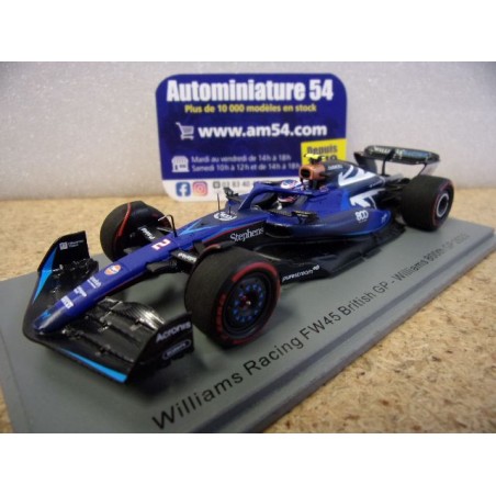 2023 Williams FW45 n°2 Logan Sargeant Williams 800th GP British S8589 Spark Model