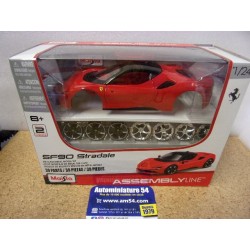 Ferrari SF90 Stradale Red 39137 Kit à Monter Maisto Assembly Line