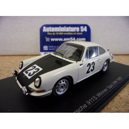 1967 Porsche 911S n°23 Gaban - Pedro 1st Winner 24h SPA 43SPA67 Spark Model