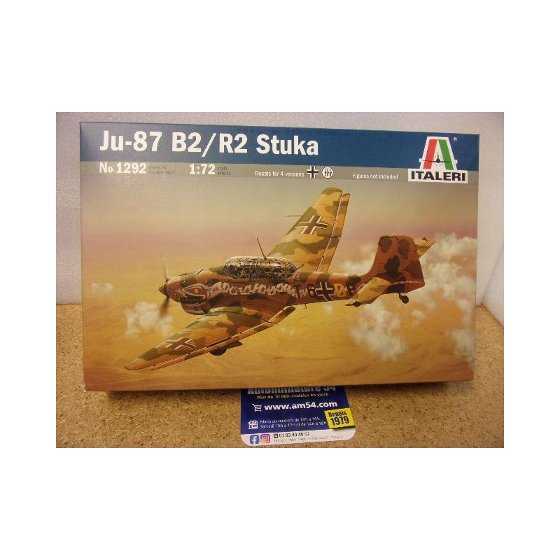 Ju 87 B2 R2 Stuka n°1292 Italeri  Maquette 1.72