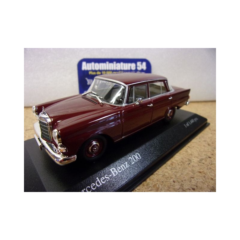 Mercedes Benz 200 Dark Red 1965 400037200 Minichamps