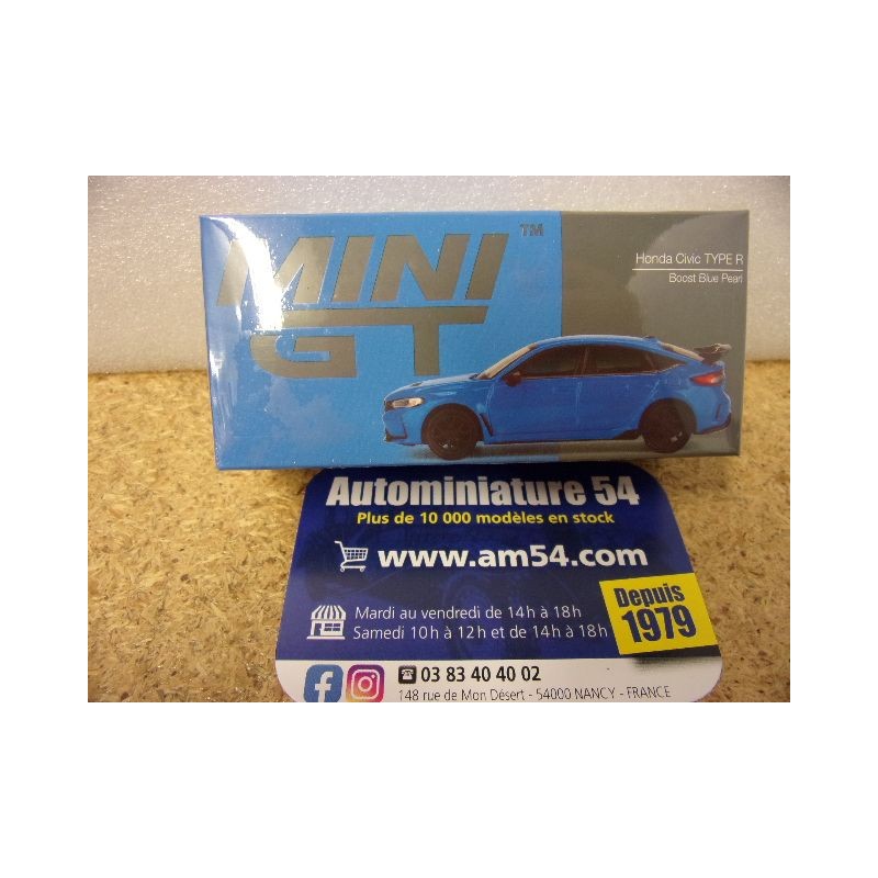 Honda Civic Type R Boost Blue Pearl MGT0637 True Scale Models Mini GT