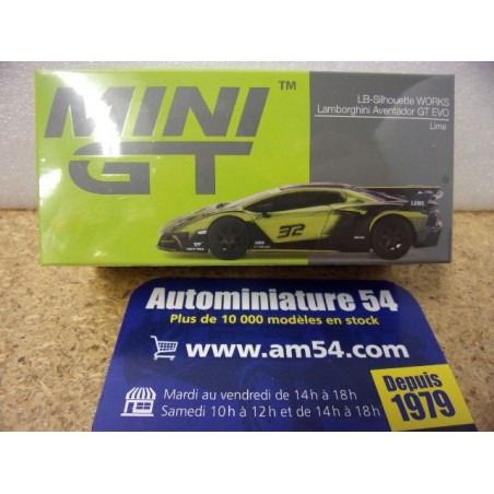 Lamborghini Aventador LB Works GT Evo Lime MGT00605 True Scale Models Mini GT