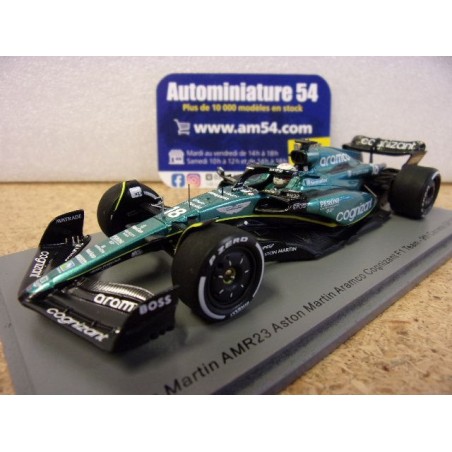 2023 Aston Martin AMR23 n°18 Lance Stroll 9th Canada GP S8598 Spark Model