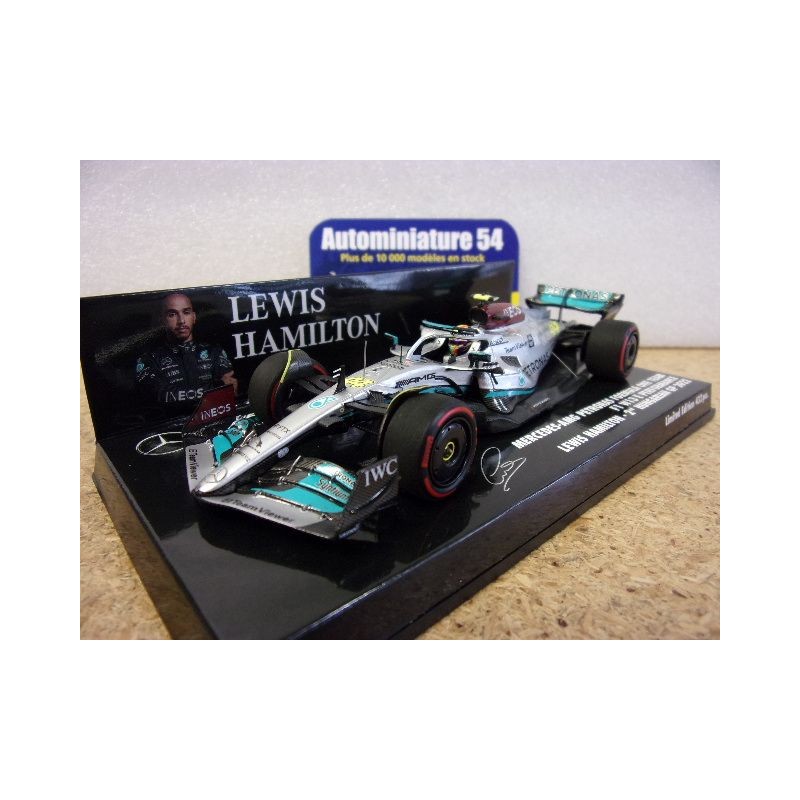 2022 Mercedes AMG Petronas W13 E n°44 Lewis Hamilton 2nd Hungarian GP French GP 417221344 Minichamps