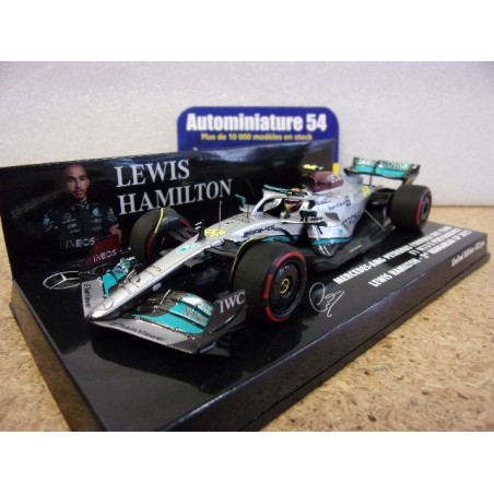 2022 Mercedes AMG Petronas W13 E n°44 Lewis Hamilton 2nd Hungarian GP French GP 417221344 Minichamps