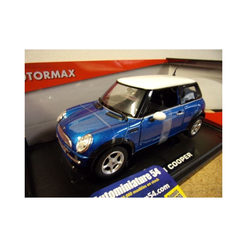 Mini Cooper Blue - White 73114BW MotorMax