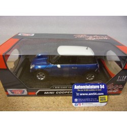 Mini Cooper Blue - White 73114BW MotorMax