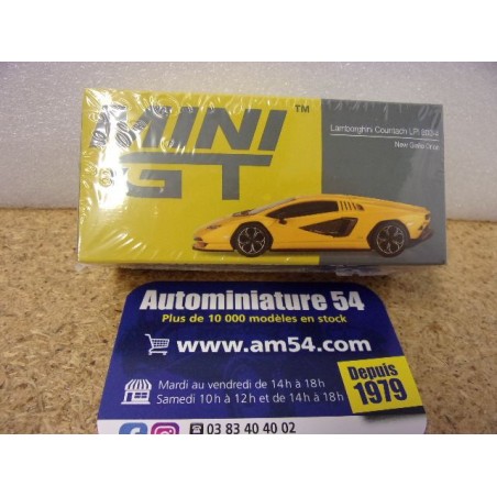 Lamborghini Countach LPI 800-4 Yellow MGT00733 True Scale Models Mini GT