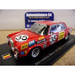 1971 Mercedes Benz 300 SEL 6.8 n°35 Heyer - Schickentanz 2nd 24h SPA 100SPA08 Spark Model