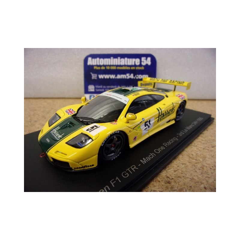 1995 McLaren F1 GTR n°51 Wallace - Bell - Bell 3rd Le Mans S6675 Spark Model