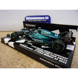 2023 Aston Martin AMR23 n°14 Fernando Alonso 2nd Monaco GP 417230714 Minichamps