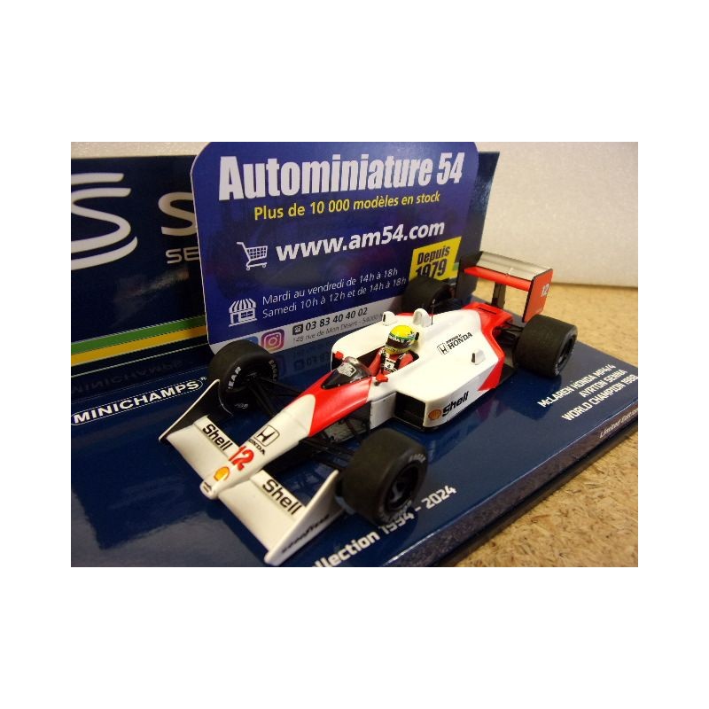 1988 McLaren Honda MP4-4 V6 Turbo n°12 Ayrton Senna Collection Dirty 1st World Champion  540883312 Minichamps