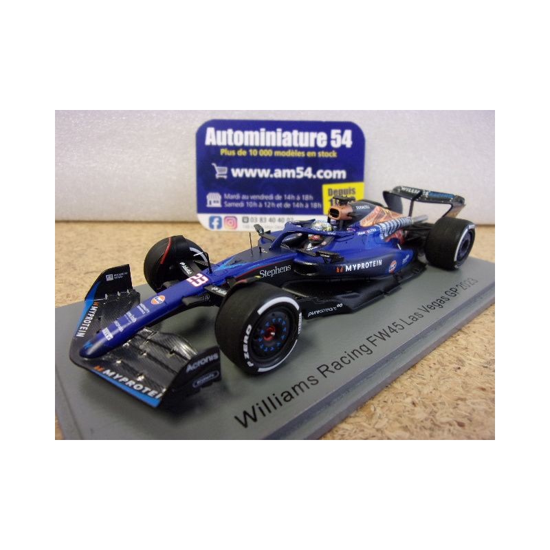 2023 Williams FW45 n°23 Alex Albon Las Vegas GP S8936 Spark Model